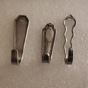 Hand Crafted Silver Wall Hooks Set